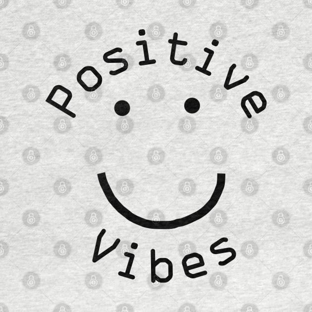 Positive Vibes Smiley Face by ellenhenryart